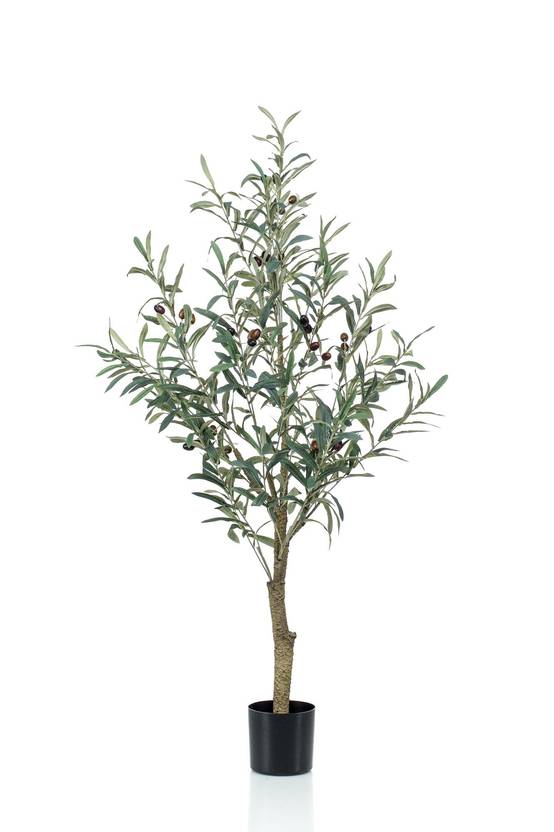 Olivier Artificiel Olea Europaea Réaliste Intérieur Décoration Zen 117 cm Vert - ComfortXL Green Living - Image 4