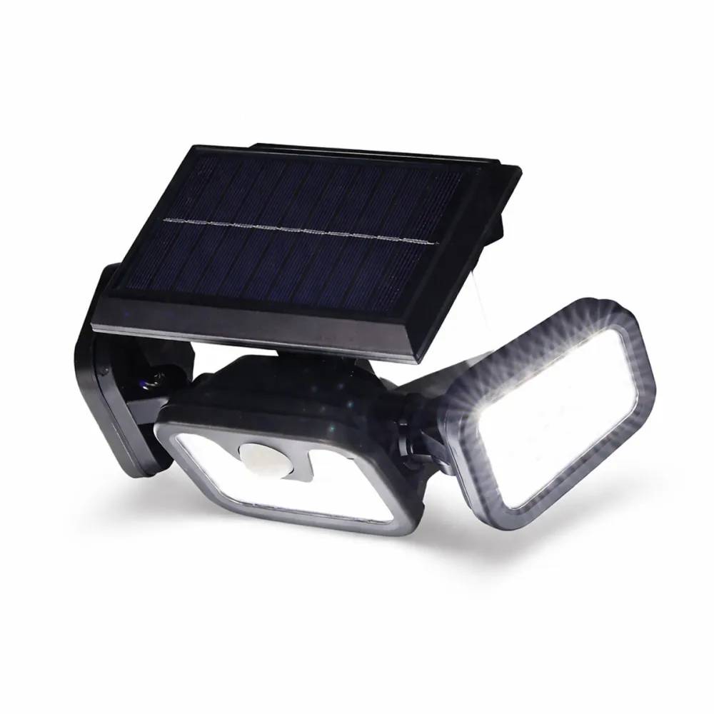 Lampe solaire LED avec panneau monocristallin - IP44 - Montage inclus - Image 1