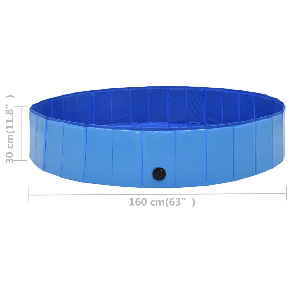 Vidaxl - Piscine pliable pour chiens Bleu 160x30 cm PVC vidaXL 170827 - Image 3
