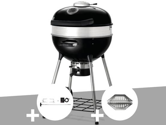 Napoleon - Barbecue à charbon Charcoal Kettle Pro 57 cm + Rôtissoire + Lot de 2 paniers à charbon - Napoleon - Image 1