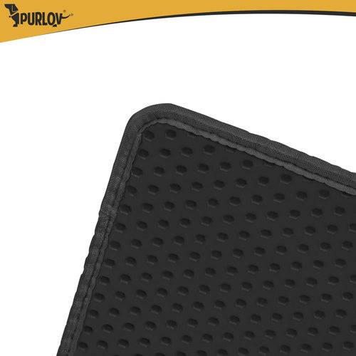 Tapis pour bac à litière Purlov 75 x 55 cm, noir, double couche, mousse EVA alvéolée - Image 9