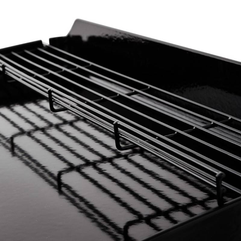 Brasero - Plancha au gaz brasero Silvia II G Inox - 3 brûleurs - 67 x 34 cm - Plaque en fonte fabriquée en France, Gris - Image 6