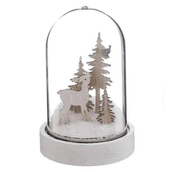 Décoration de Noël Cloche "Polaire" 12cm Blanc