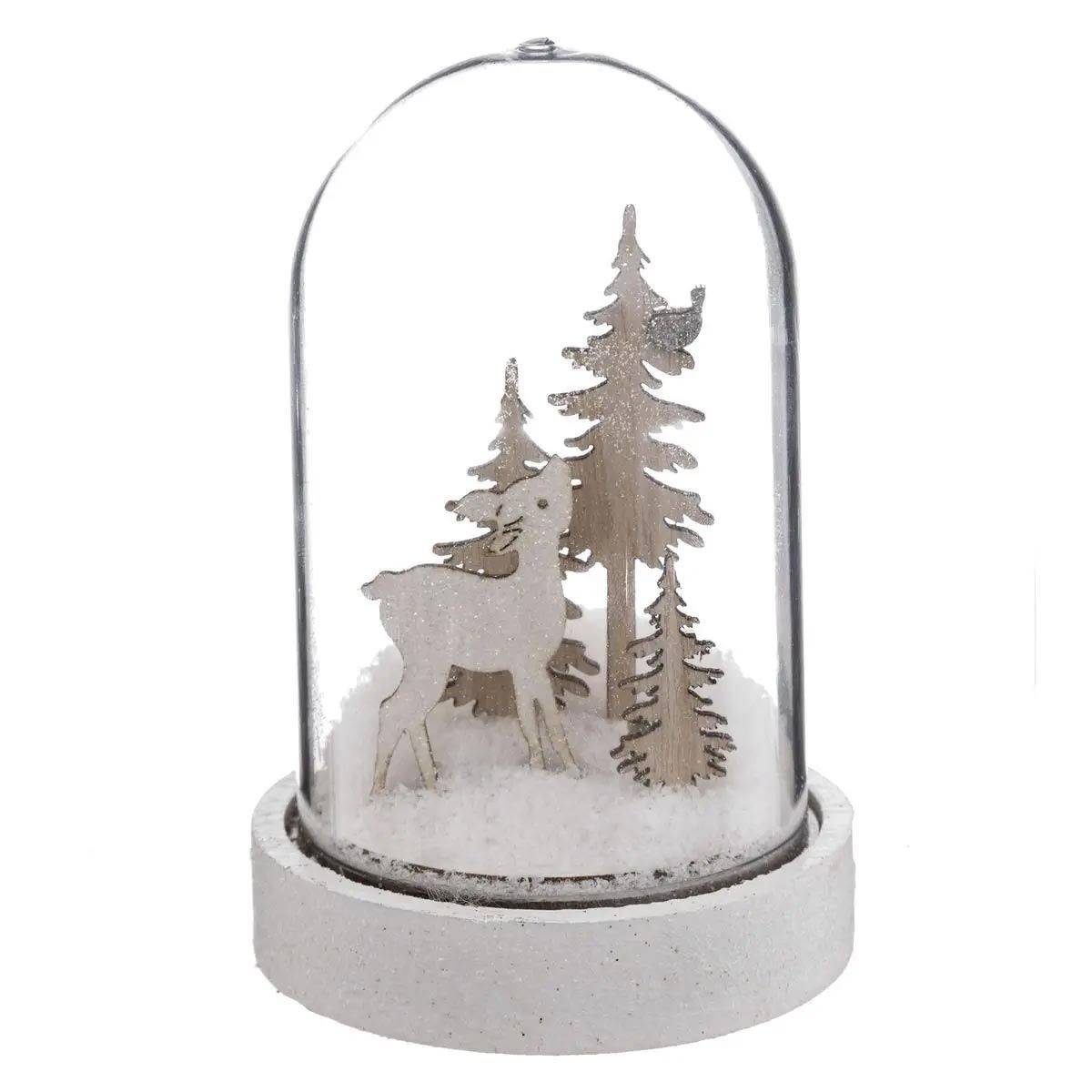 Décoration de Noël Cloche "Polaire" 12cm Blanc