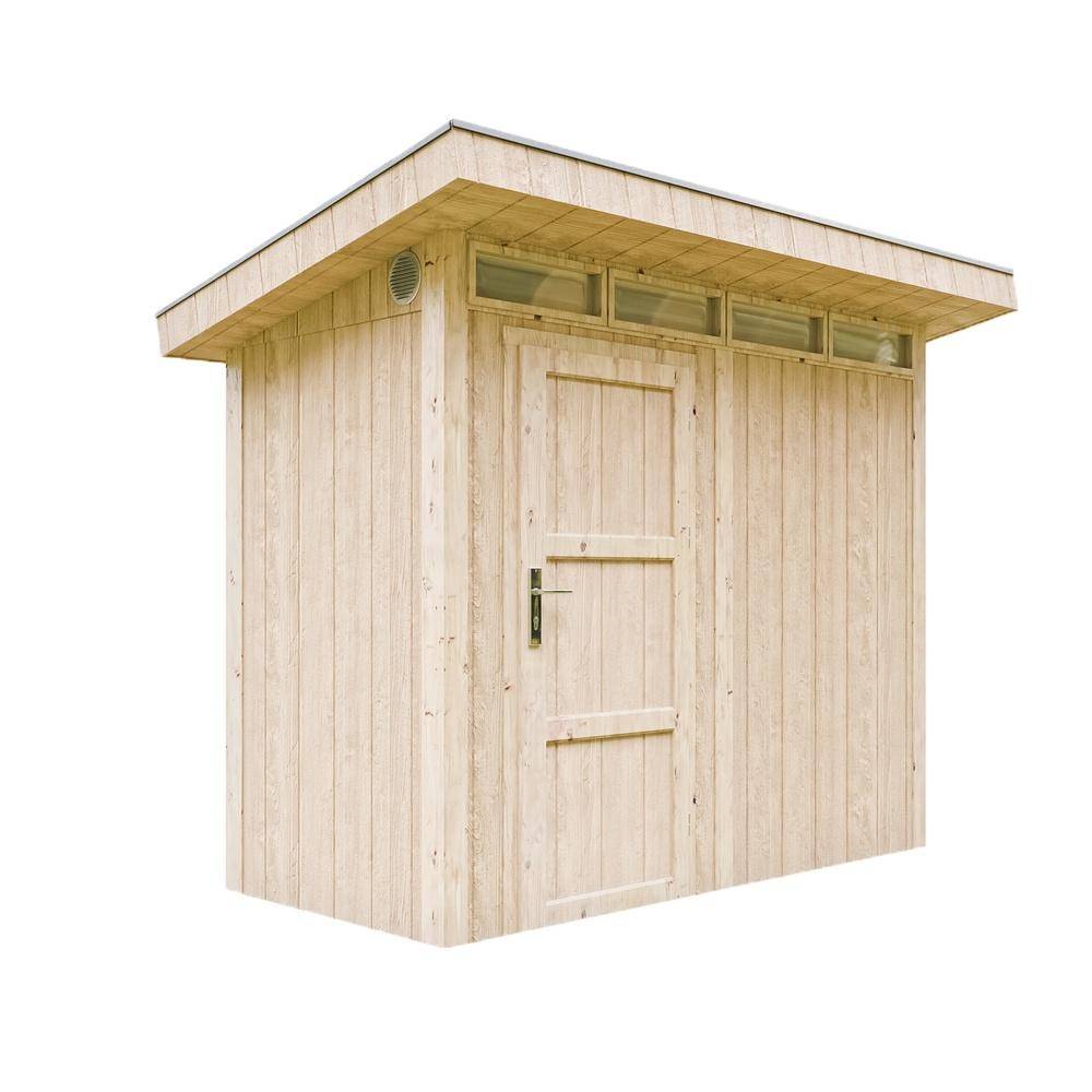 Timbela - Abri de jardin bois en panneaux LP SmartSide 3m² / L161xL293xH239 cm - Abri de jardin sans sol - Timbela M901B - Image 1