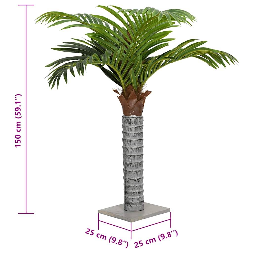 Vidaxl - Palmier artificiel 12 feuilles 150 cm vert - Image 3