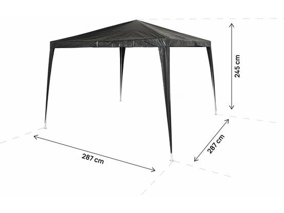 Habitat Et Jardin - Tonnelle De Jardin "natacha 3" - 3 X 3 M - Gris -habitat Et Jardin - Image 4