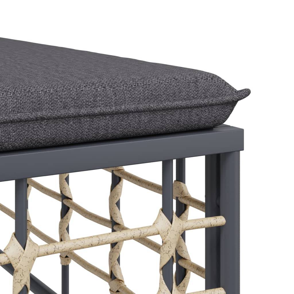 Canapés d'angle sectionnels avec coussins 2 pcs | Canapé D'extérieur | Sofa De Jardin résine tressée Maison Chic - Image 5