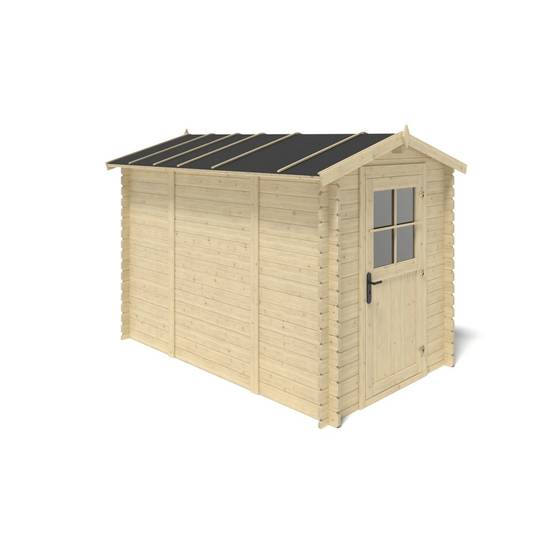 Altanka - Abri de jardin en bois - 5.7m2 - 1.9x3m - Ep. 28mm - Couleur: naturel - DOM662 - ALTANKA - Image 5