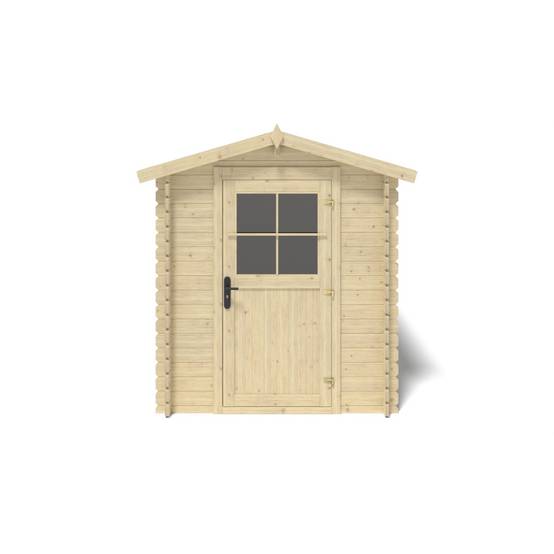 Altanka - Abri de jardin en bois - 5.7m2 - 1.9x3m - Ep. 28mm - Couleur: naturel - DOM662 - ALTANKA - Image 4