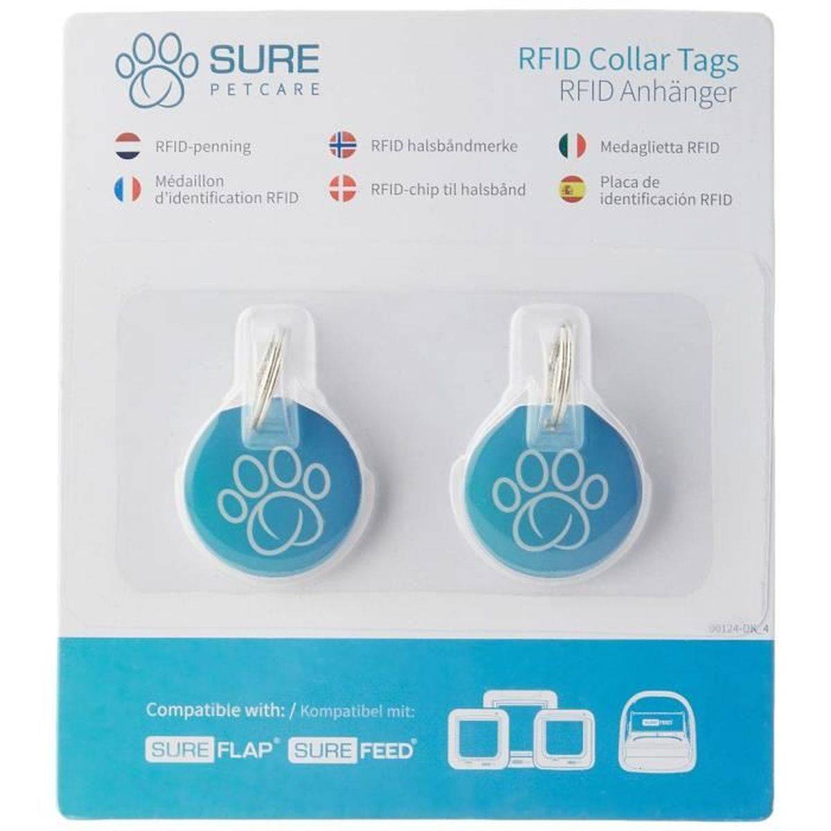 SUREFLAP - Medaillon RFID d’identification pour chatière électronique SureFlap, lot de 2 - SUREFLAP - Image 2