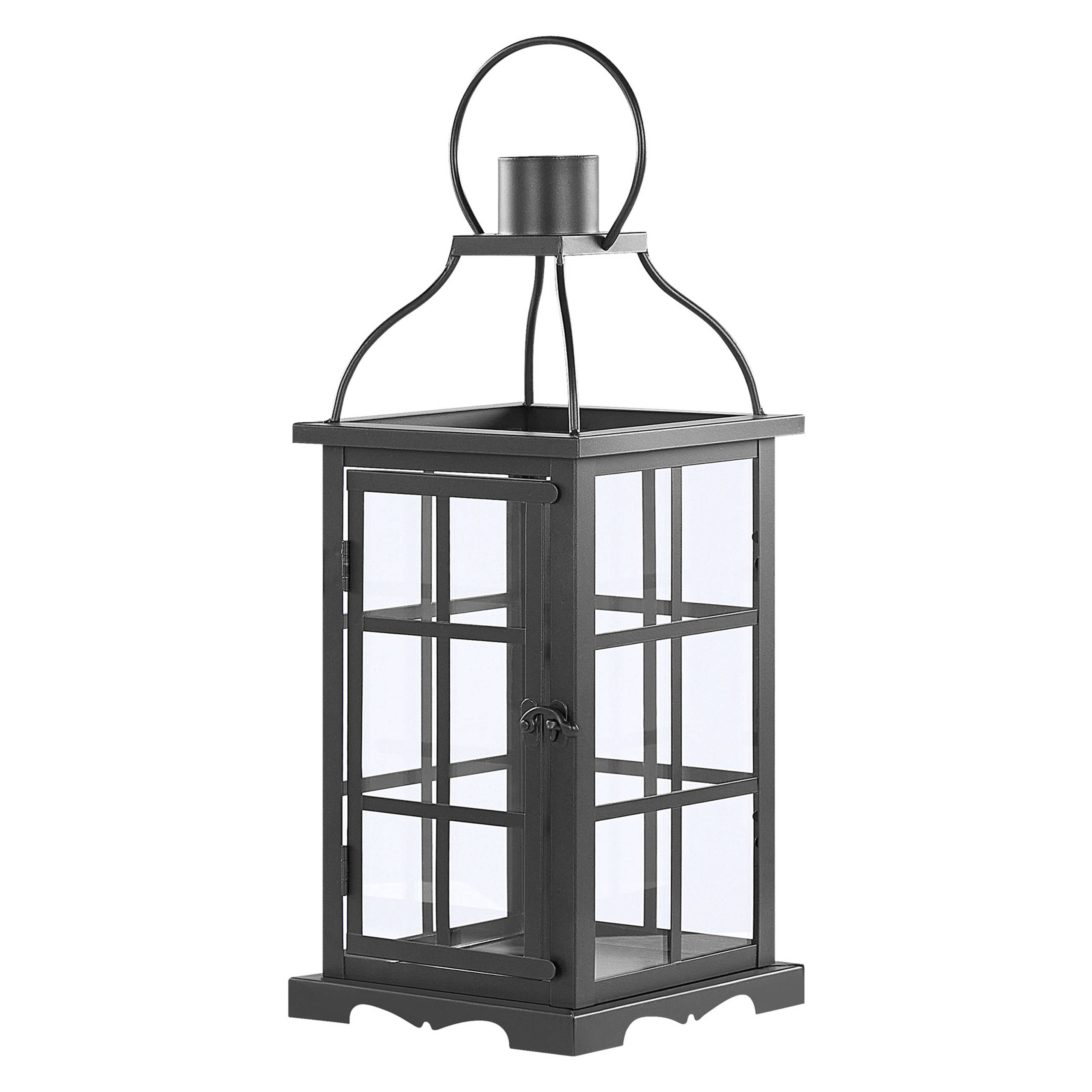 Beliani - Lanterne Métal Noir CLARA - 15x15x42- Beliani - Image 2