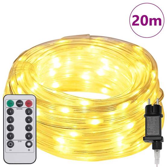 Guirlande Lumineuse 20m 480 LED Télécommande 8 Modes Maison Jardin Blanc Chaud – ComfortXL Outdoor Living - Image 3