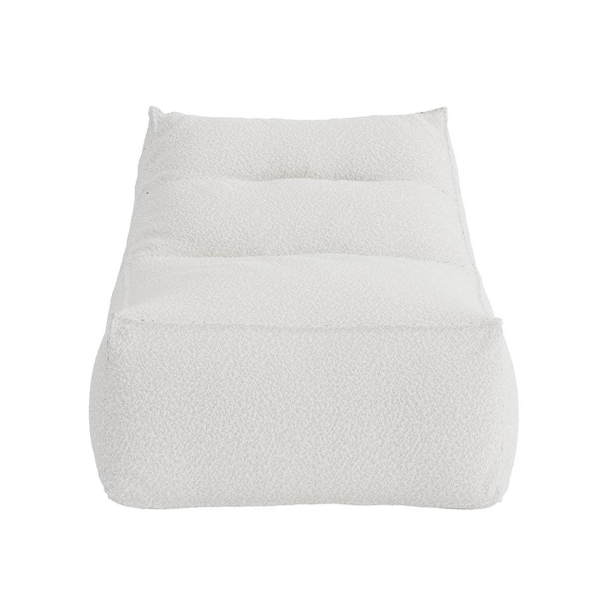 Paris Prix - Bain de Soleil Bouclette "Redang" 118cm Blanc - Image 2