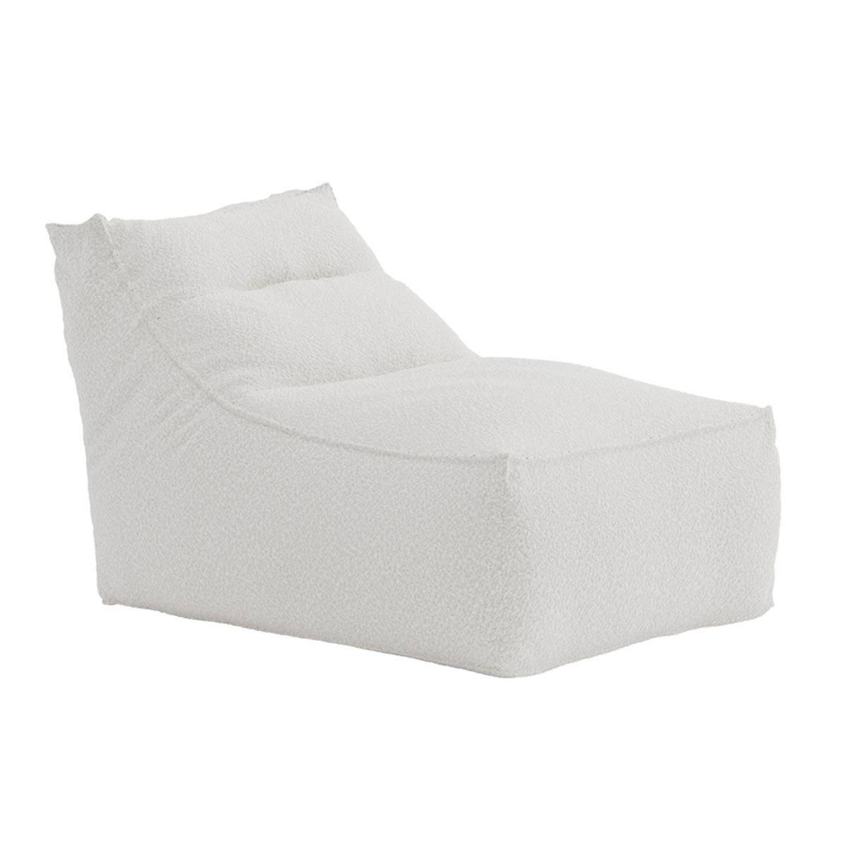 Paris Prix - Bain de Soleil Bouclette "Redang" 118cm Blanc - Image 1