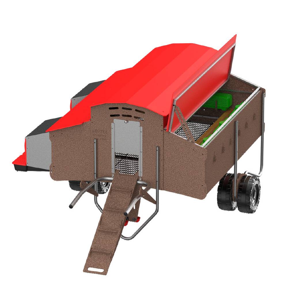 Poulailler mobile en plastique recyclé pour 30 poules COPELE - Image 1