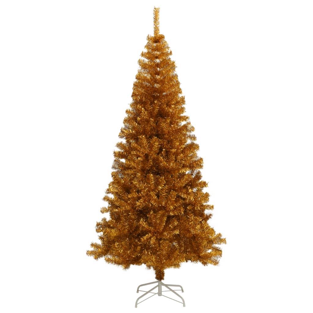 Vidaxl - Sapin de Noël artificiel avec support Doré 210 cm PET vidaXL 321011 - Image 2