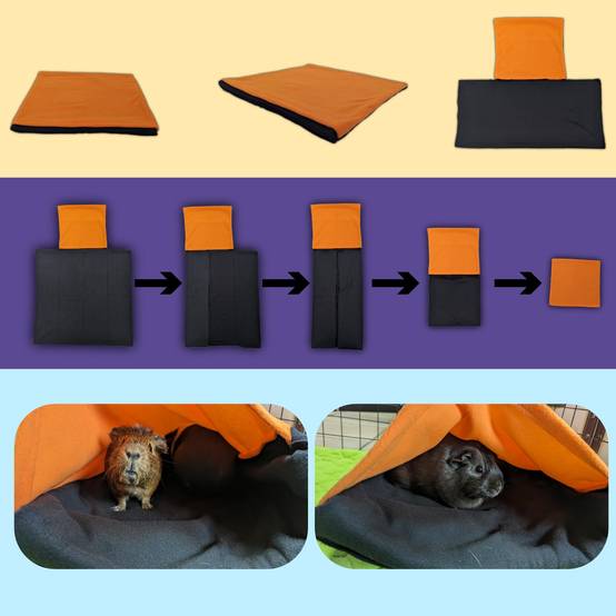 Coussin Polaire pour Cochon d'Inde avec Cachette et Couverture intégrée - Neo Solvo - Image 2