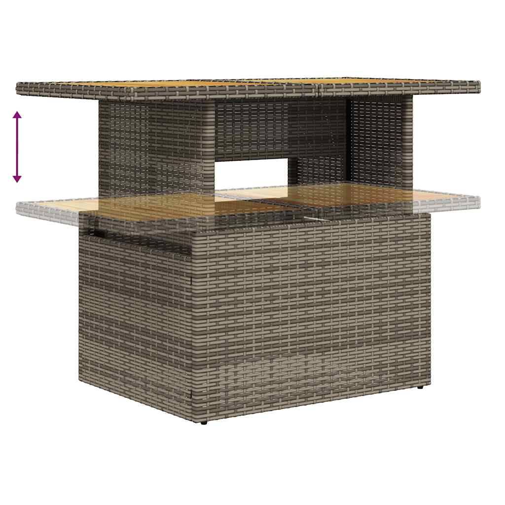 ComfortXL - Salon de jardin 5 places gris résine tressée avec table bois relevable et rangement modulable – ComfortXL Outdoor Living - Image 8