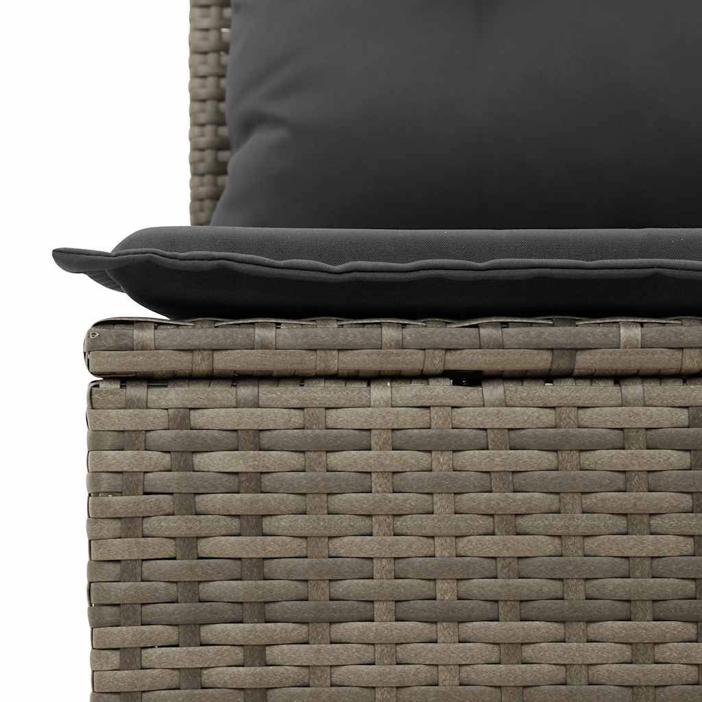 ComfortXL - Salon de jardin 5 places gris résine tressée avec table bois relevable et rangement modulable – ComfortXL Outdoor Living - Image 3