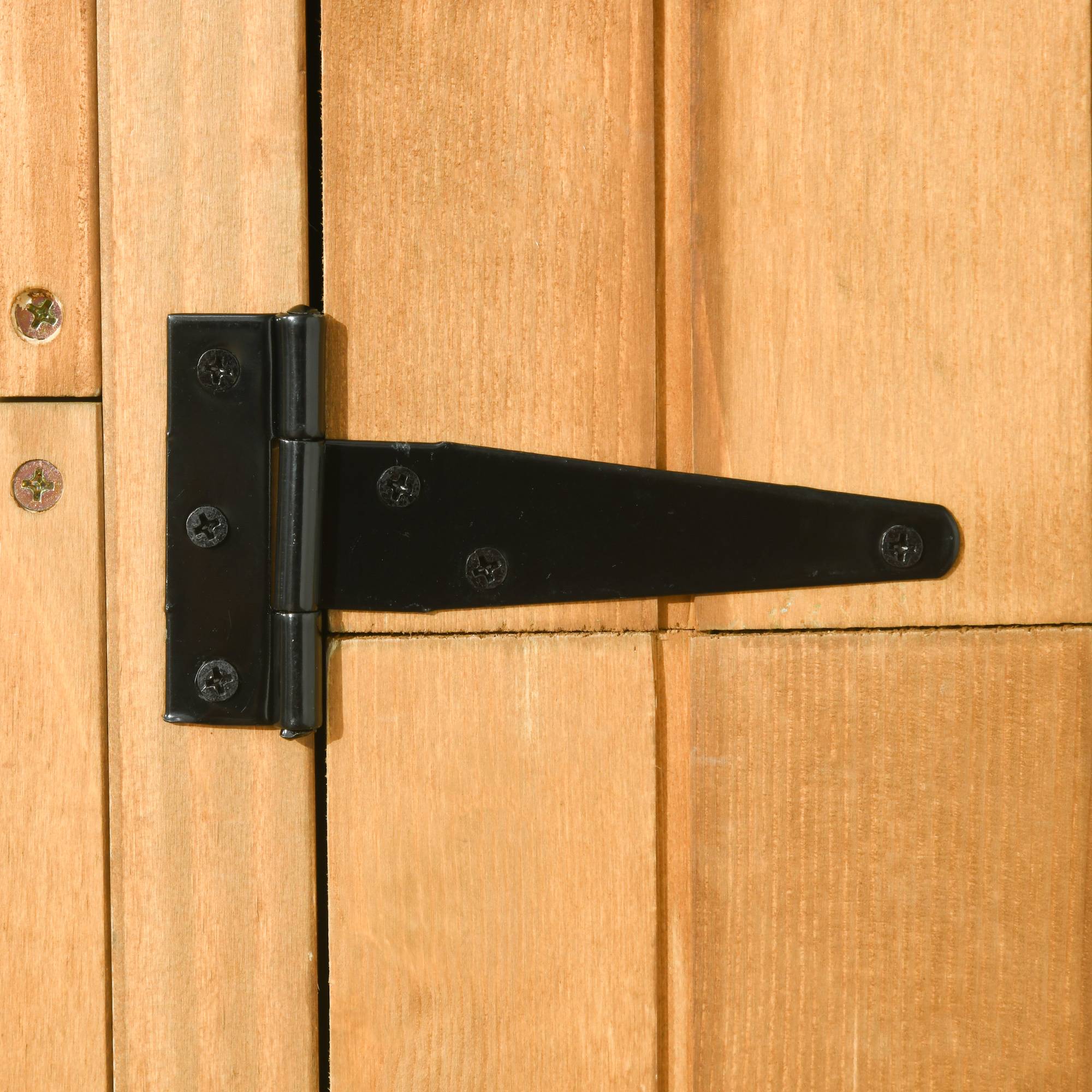 Armoire de jardin en bois extérieur rangement outils toit étanche 77x54x179cm - ComfortXL Outdoor Living - Image 7