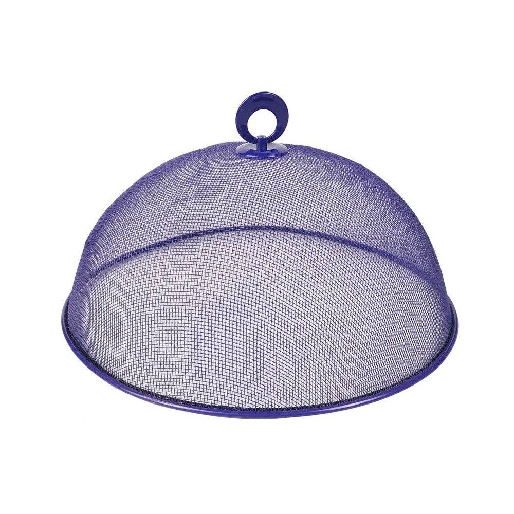 Cloche Alimentaire Maille Métallique - Lot De 2 Dômes Noirs 27 Cm, Anti-Mouches Pour Pique-Nique Et Camping