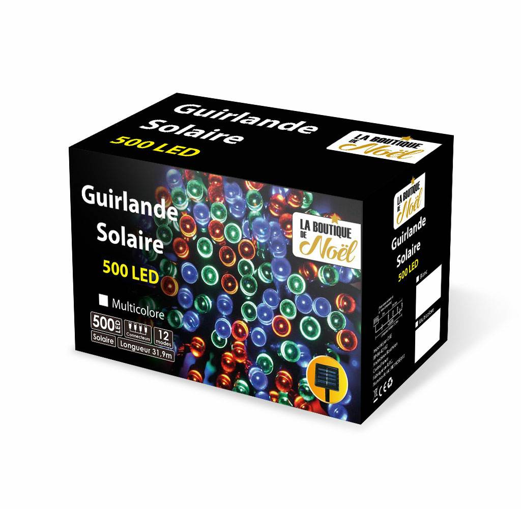 Guirlande solaire à LED multifonction 32 mètres Multicolore - Image 1