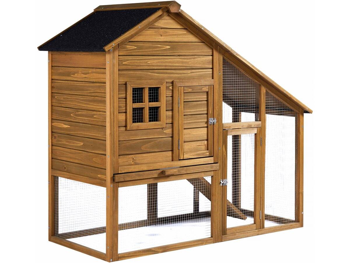Poulailler "lily" Avec Pondoir En Bois - Marron -habitat Et Jardin - Image 1