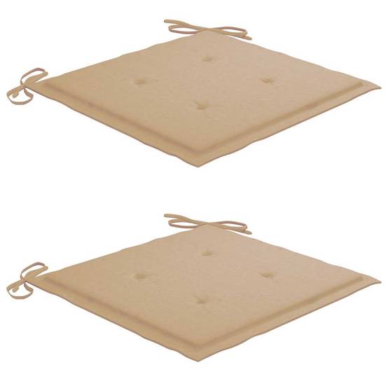Chaise de jardin bois teck beige 50 x 53 x 90 cm - PANGIVO - Image 6