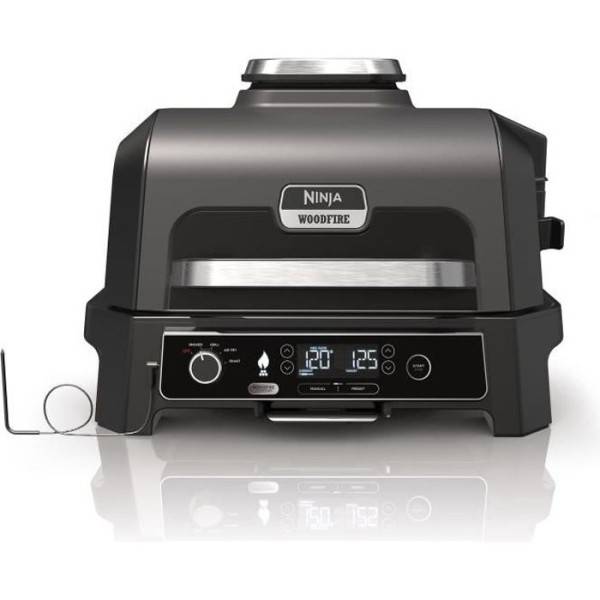 Barbecue Electrique - Grillade  électrique et fumoir NINJA - Woodfire Pro XL OG850EU - 4 programmes de cuisson - Thermosonde intégrée - Image 1