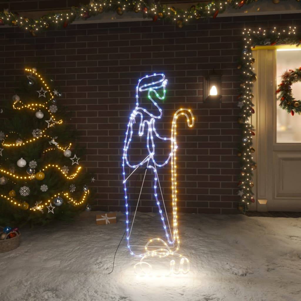ComfortXL - Figurine Noël Lumineuse Berger et Agneau 168 LED Déco Crèche Jardin Multicolore – ComfortXL Outdoor Living - Image 1