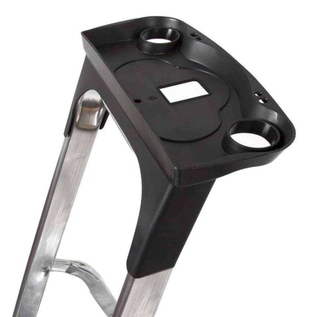 Escabeau aluminium 3 marches avec porte-outils et double rivet - ESCALO - Image 5