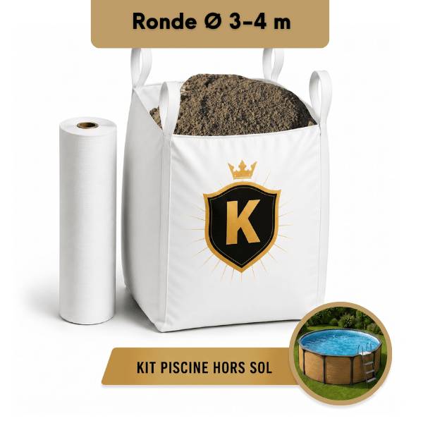 King Matériaux - Kit sous-piscine hors sol Ø 3-4 m