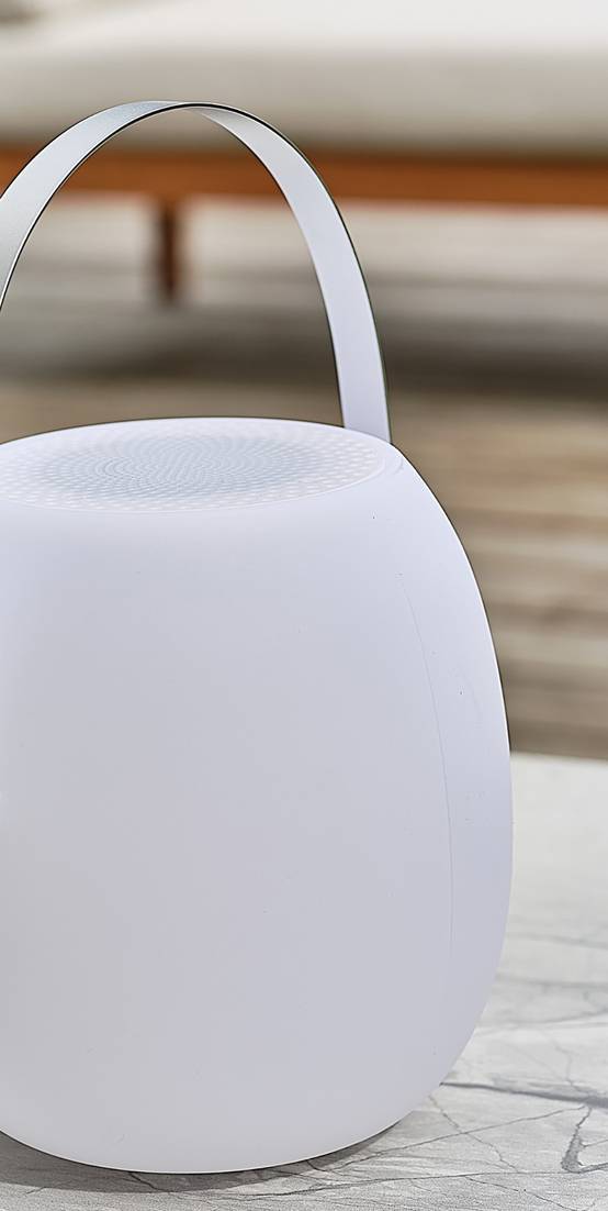 Lampe enceinte bluetooth sans fil AUREA poignée métal - REMARQUABLE - Image 4