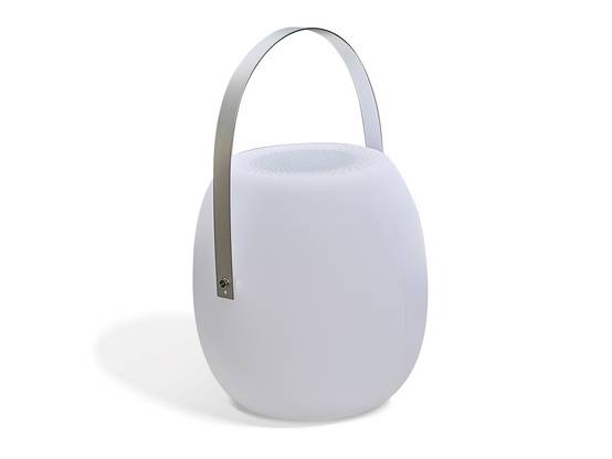 Lampe enceinte bluetooth sans fil AUREA poignée métal - REMARQUABLE - Image 1