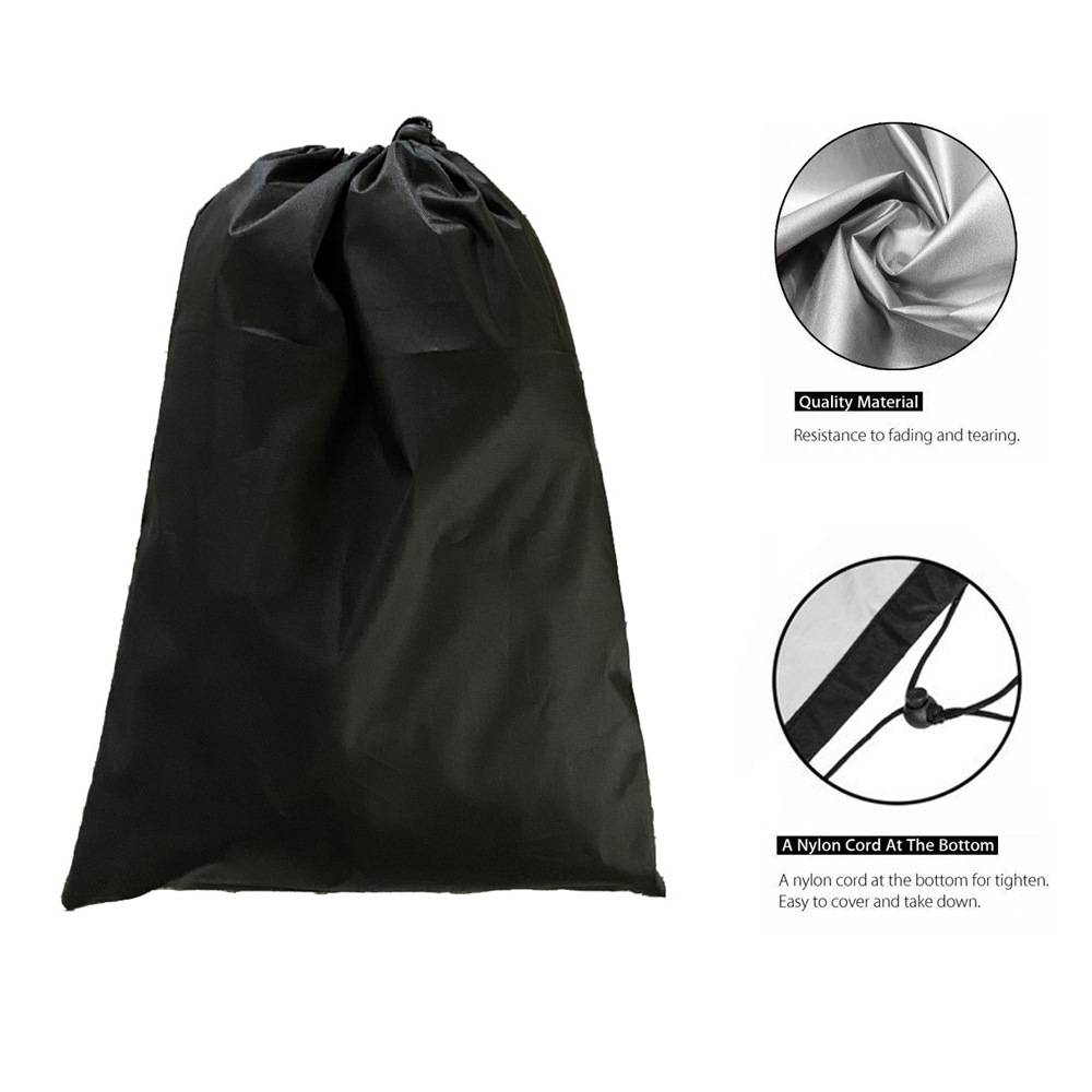 Housse de parasol sécheuse420D, housse de rangement résistante aux intempéries avec fermeture éclair et poche de rangement noire (180x18x18cm)-Lytech - Image 7