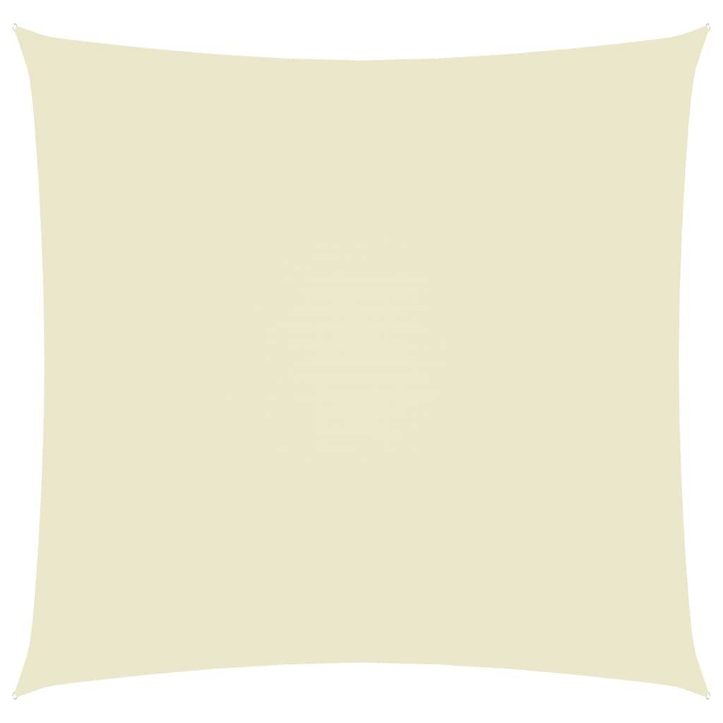Helloshop26 - Voile toile d'ombrage parasol tissu oxford carré 5 x 5 m crème - Image 1