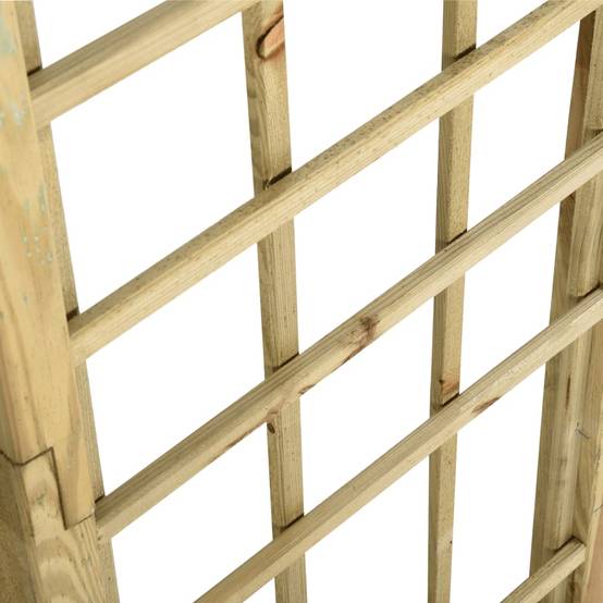 Arche de jardin - Jardinière avec treillis Bois de pin vert imprégné MP81 - Image 5