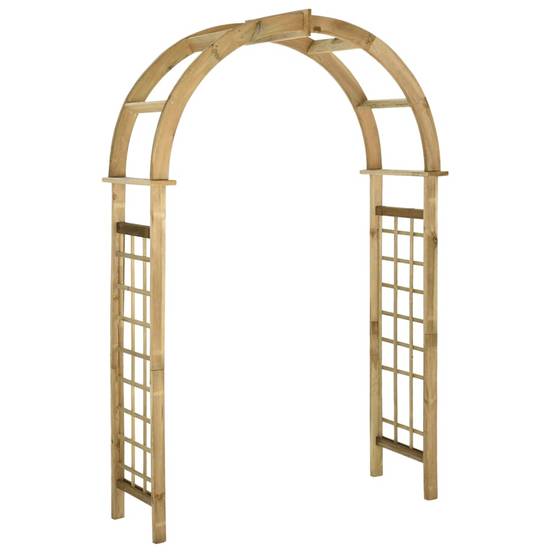 Arche de jardin - Jardinière avec treillis Bois de pin vert imprégné MP81 - Image 2