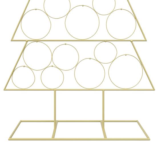 Vidaxl - Sapin de Noël en métal avec support KUOPIO 180 cm Acier Doré vidaXL 42053947 - Image 7
