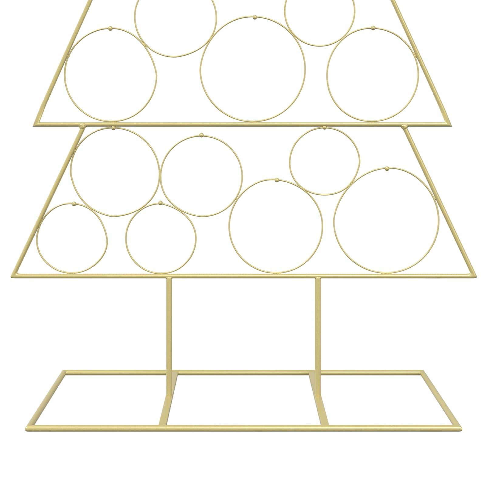 Vidaxl - Sapin de Noël en métal avec support KUOPIO 180 cm Acier Doré vidaXL 42053947 - Image 7