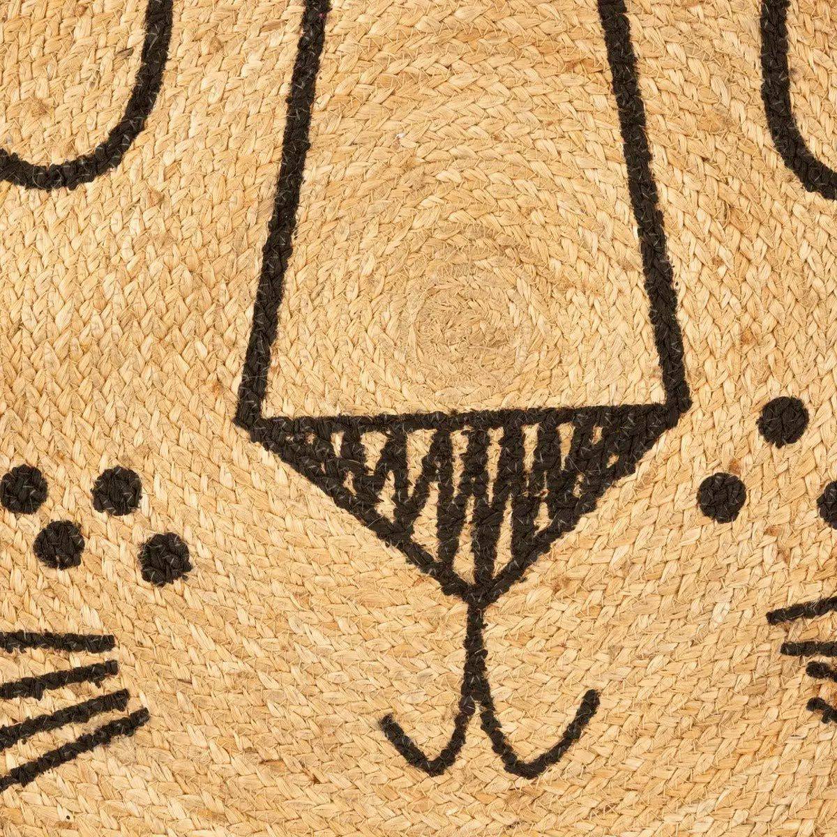 Atmosphera - Tapis rond en jute motif lion pour enfant - ATMOSPHERA - Image 3