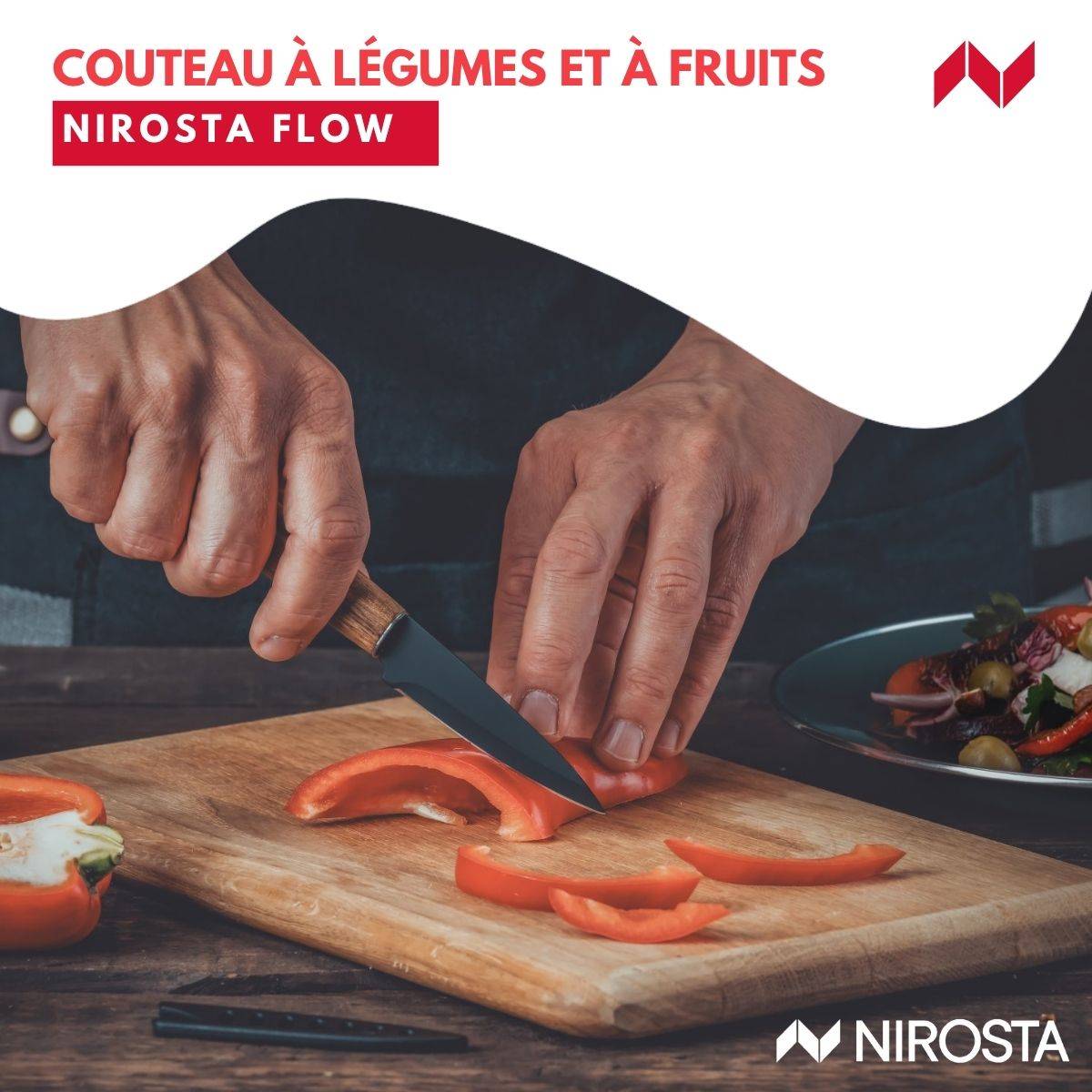Couteau à légumes 19,5 cm Nirosta Flow - Image 3