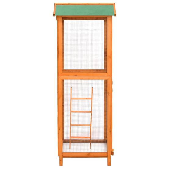 Volière extérieure en bois de sapin 166 cm avec toit étanche pour oiseaux – ComfortXL Outdoor Living - Image 4