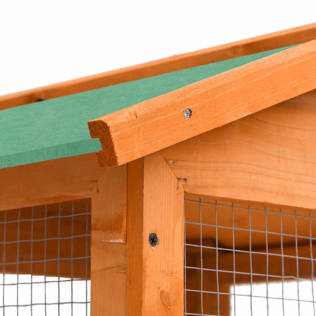 Volière extérieure en bois de sapin 166 cm avec toit étanche pour oiseaux – ComfortXL Outdoor Living - Image 6