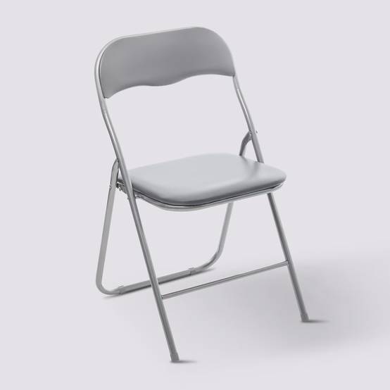 Chaise pliante basic gris 5five - Image 3