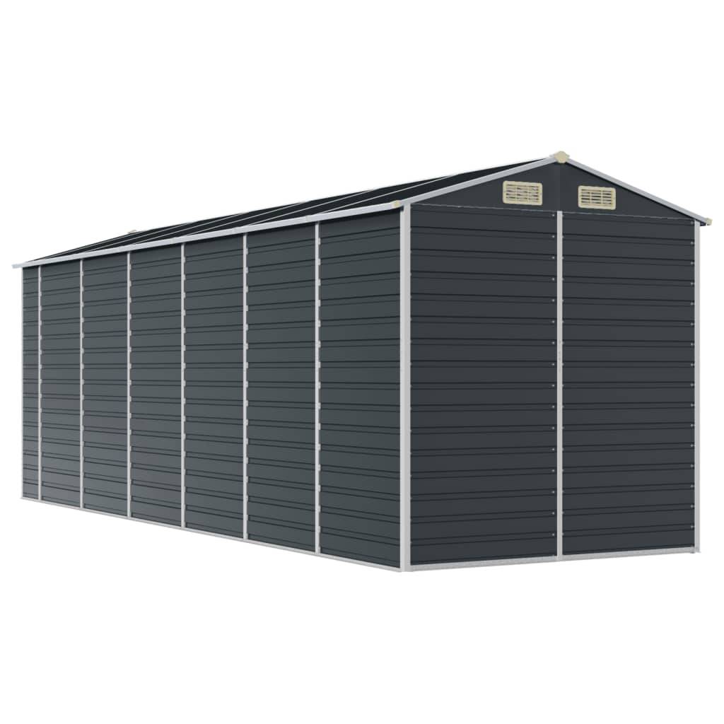 Vidaxl - Abri de jardin anthracite 191x555x198 cm acier galvanisé vidaXL 3188258 - Image 8