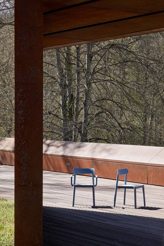 Set 4 fauteuils intérieur, extérieur gris foncé ELBA garbar - Image 8