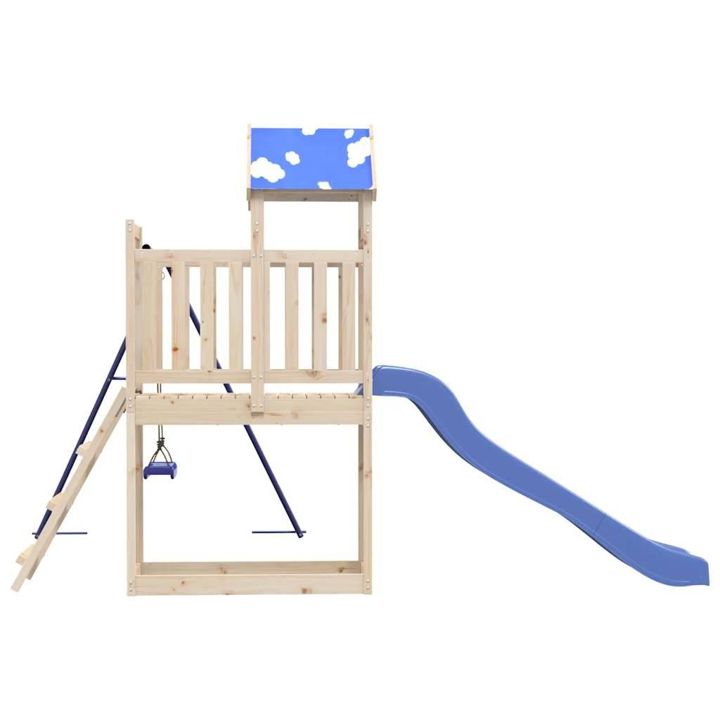 Aire de jeux d'extérieur - Jeu Plein air enfant bois de pin massif-JU1711 - Image 5