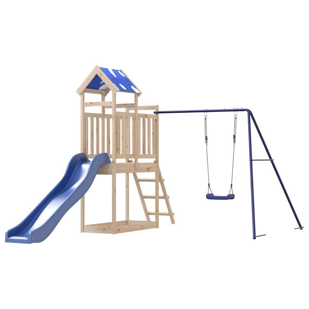 Aire de jeux d'extérieur - Jeu Plein air enfant bois de pin massif-JU1711 - Image 4